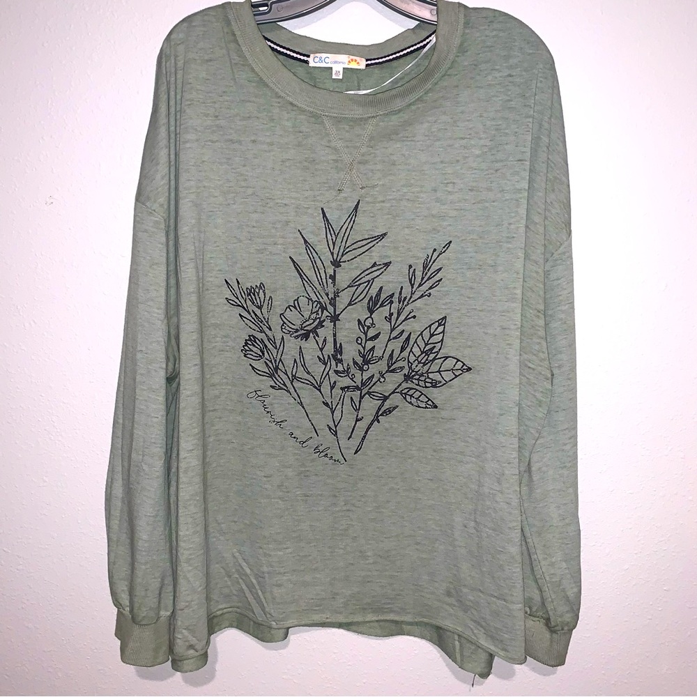 C&C California 3x Leaf Pattern Tunic